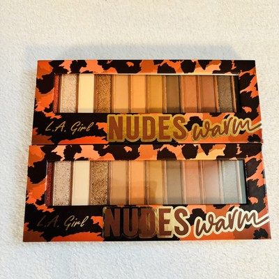 L.A. Girl Beauty Warm Eyeshadow Palette Collection Nudes GES317 Nudes Set Of Two