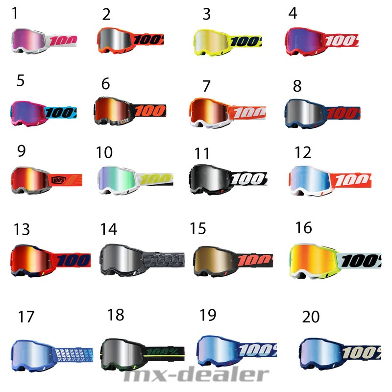 100% Pourcent Accuri2 Motocross Mx Motocross Enduro Cross Lunettes Mtb Bmx Dh