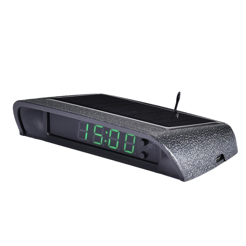 With Temperature & Date Mirror Car Clock Led Display Uk