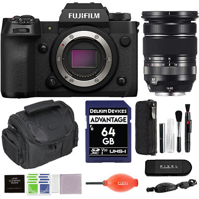 FUJIFILM X-H2 Mirrorless Camera w/ 16-80mm Lens & Accessories Bundle | Fuji XH2