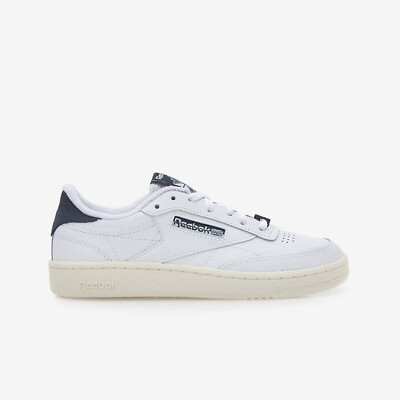 Reebok Club C 85 [100074163] Men Casual Shoes Ftw Wht /East Coast Blue /Chalk