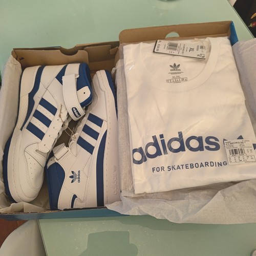 Adidas Originals Forum Mid - White/Royal Blue - (FY4976