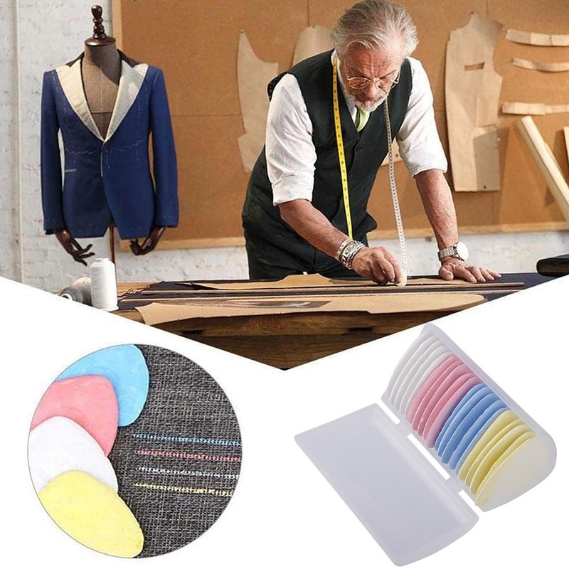 Colorful Fabric Tailors Chalk with Triangle Shape Erasable Fabric Marker