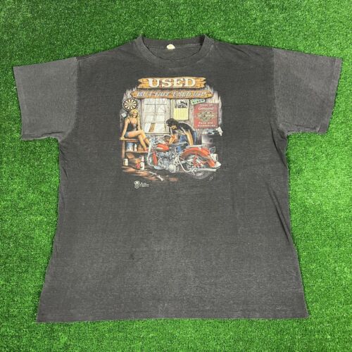 Vintage 80's 3D Emblem T Shirt Harley Davidson Used But Not Vintage 80's 3D Emblem T Shirt Harley Davidson Used But Not
