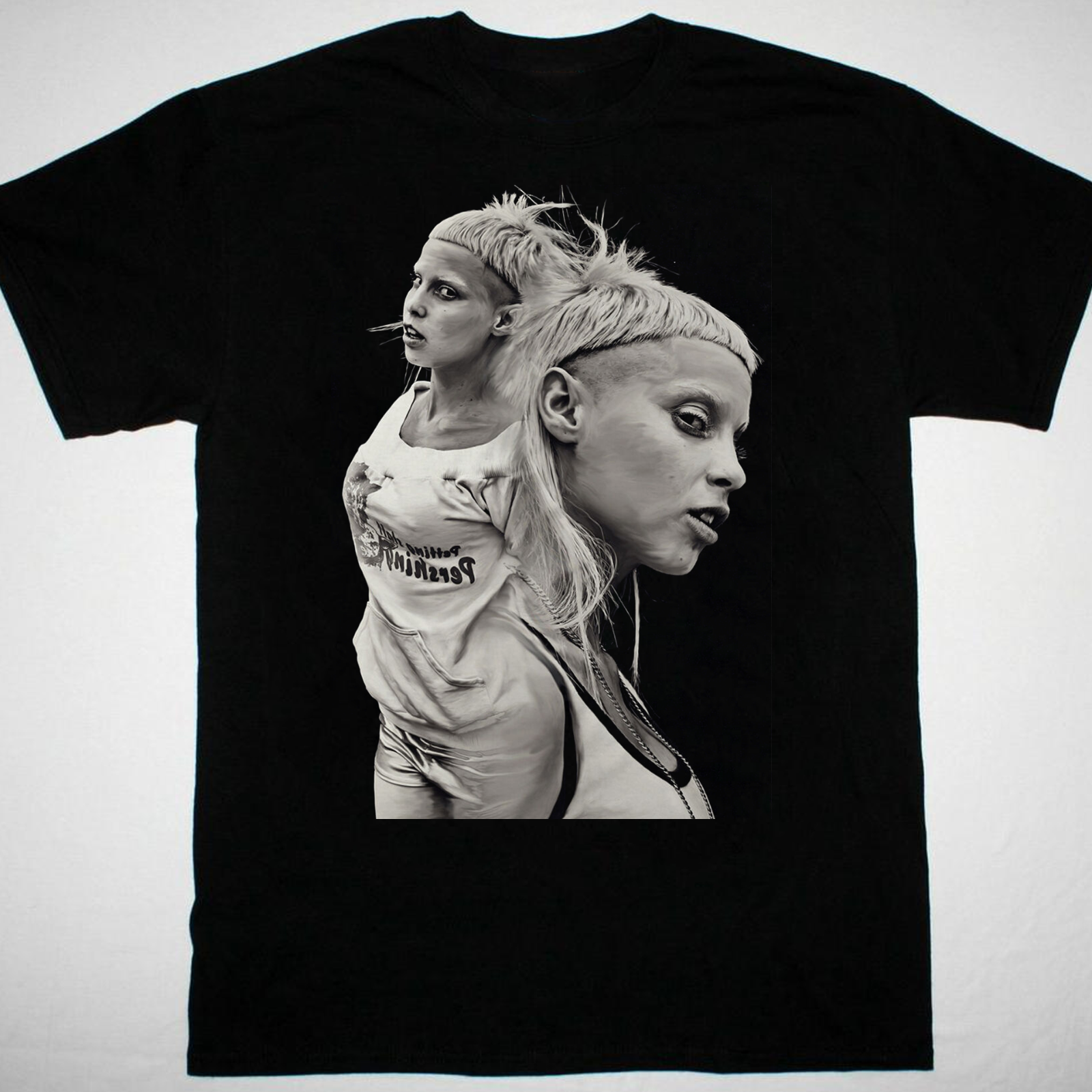 DieAntwoord Yo-landi Visser Tシャツ ヨーランディー Die Antwoord Yolandi Visser ART T-shirt Black Short Sleeve S