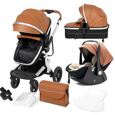 SteAnny Baby Stroller 3 in 1 Pram Unisex Combo Car Seat Newborn Carriage