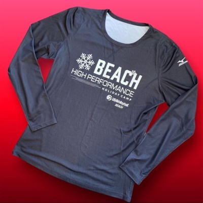 Mizuno USA Volleyball Beach High Performance Compression Training Shirt EUC