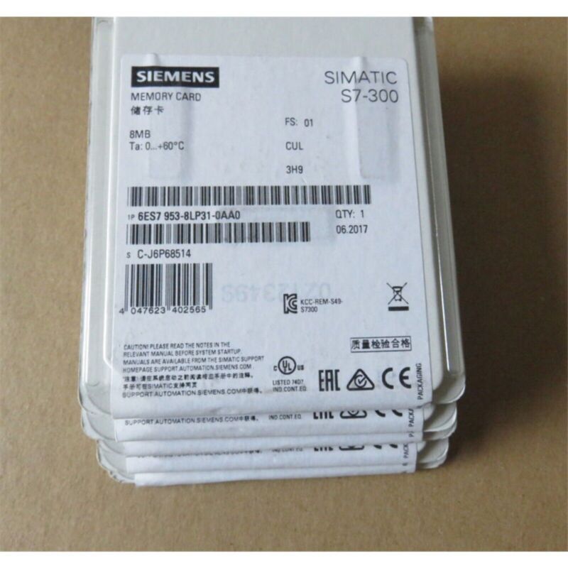 New Siemens 6ES7 953-8LP31-0AA0 6ES7953-8LP31-0AA0  SIMATIC S7 Micro Memory Card