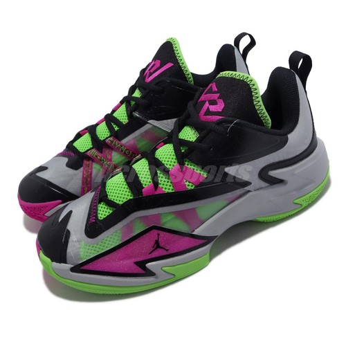 Мужские баскетбольные кроссовки Nike Jordan One Take 3 PF Grey Pink Green Black DC7700-002