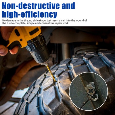 10-30x Car Vacuum Tyre Repair Nail Tubeless Tire Repair Rubber Nails Repair Tool