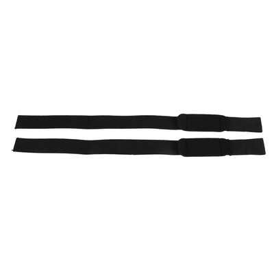 (Black)Deadlift Straps Cotton Improve Grip Adjustable Hard HM