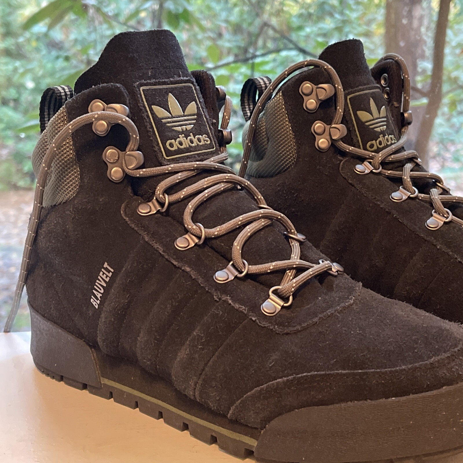 Ботинки Adidas Originals Jake Blauvelt Water Resistant Suede Hiking Boot,  Men's Size 8.5: купить с доставкой из США, цена 4 721 руб - (155283852696)