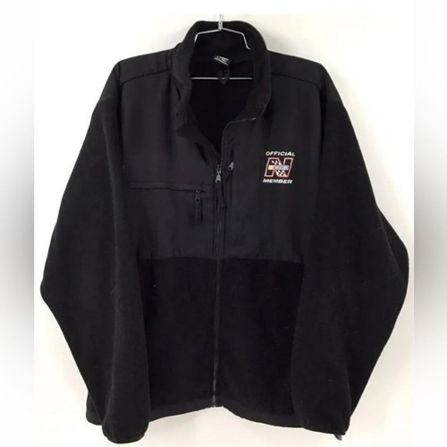 Nascar Men's Black Long Sleeve Collared Full Zip Jacket - Size XL