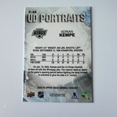 2025 Upper Deck Series 2 #P-48 Adrian Kempe UD Portraits