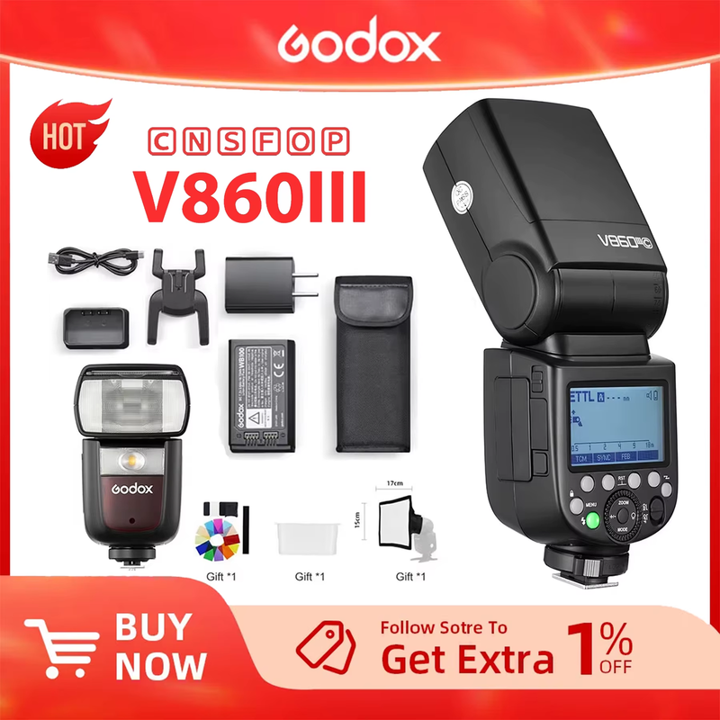 Godox V860III TTL HSS 2.4G Speedlite V860III-C V860III-N V860III-S Camera Flash