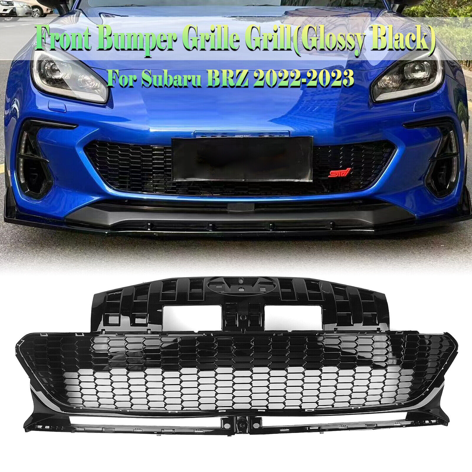 Car Front Bumper Hood Grille Grill Mesh Cover For Subaru BRZ Car Front Bumper Hood Grille Grill Mesh Cover For Subaru BRZ