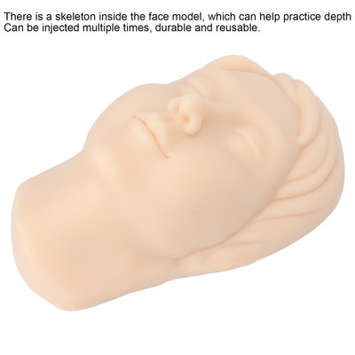 Head Model Simulation Mannequin Ruler Pen For Tattoo Hairdressing Practice HGF