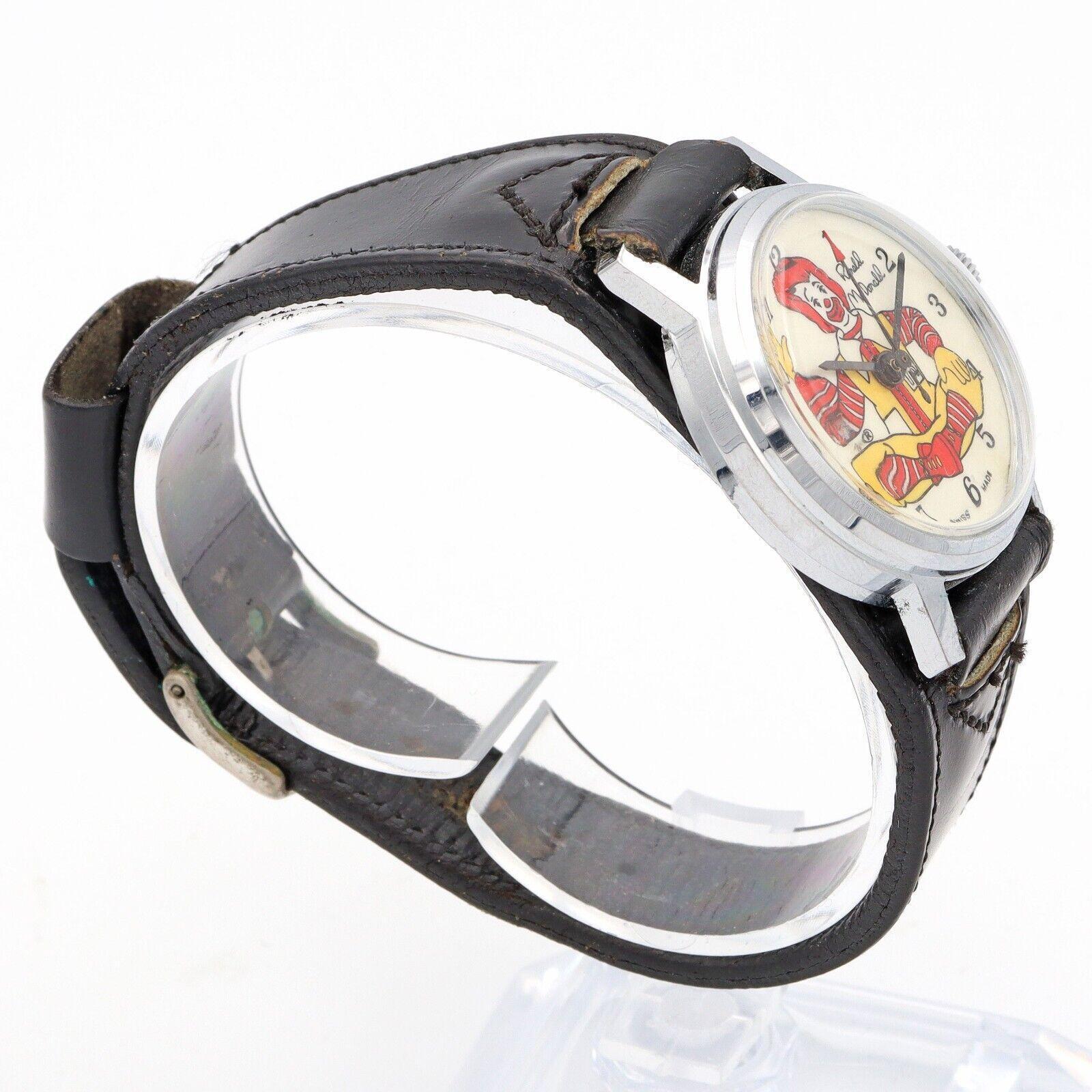 Vintage Ronald McDonald Stainless Steel Mechanical Men's