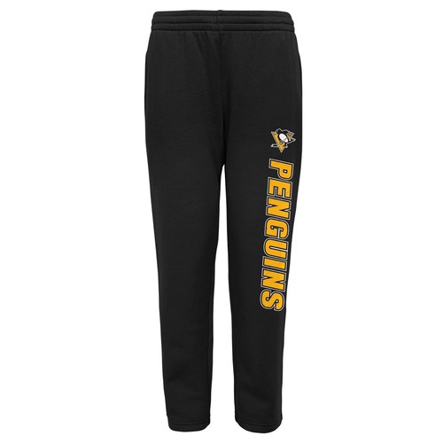 Флисовые штаны для юношей НХЛ Pittsburgh Penguins после игры, черные