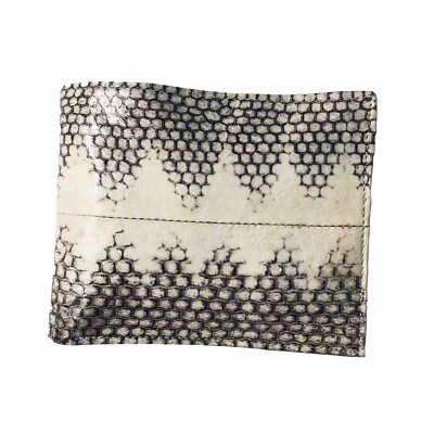 LEE SANDS MEN S GENUINE PYTHON SNAKESKIN WALLET Bi-fold Cardholder Vintage