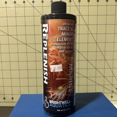 Brightwell Aquatics Replenish 500mL Marine Aquarium Trace & Minor Elements