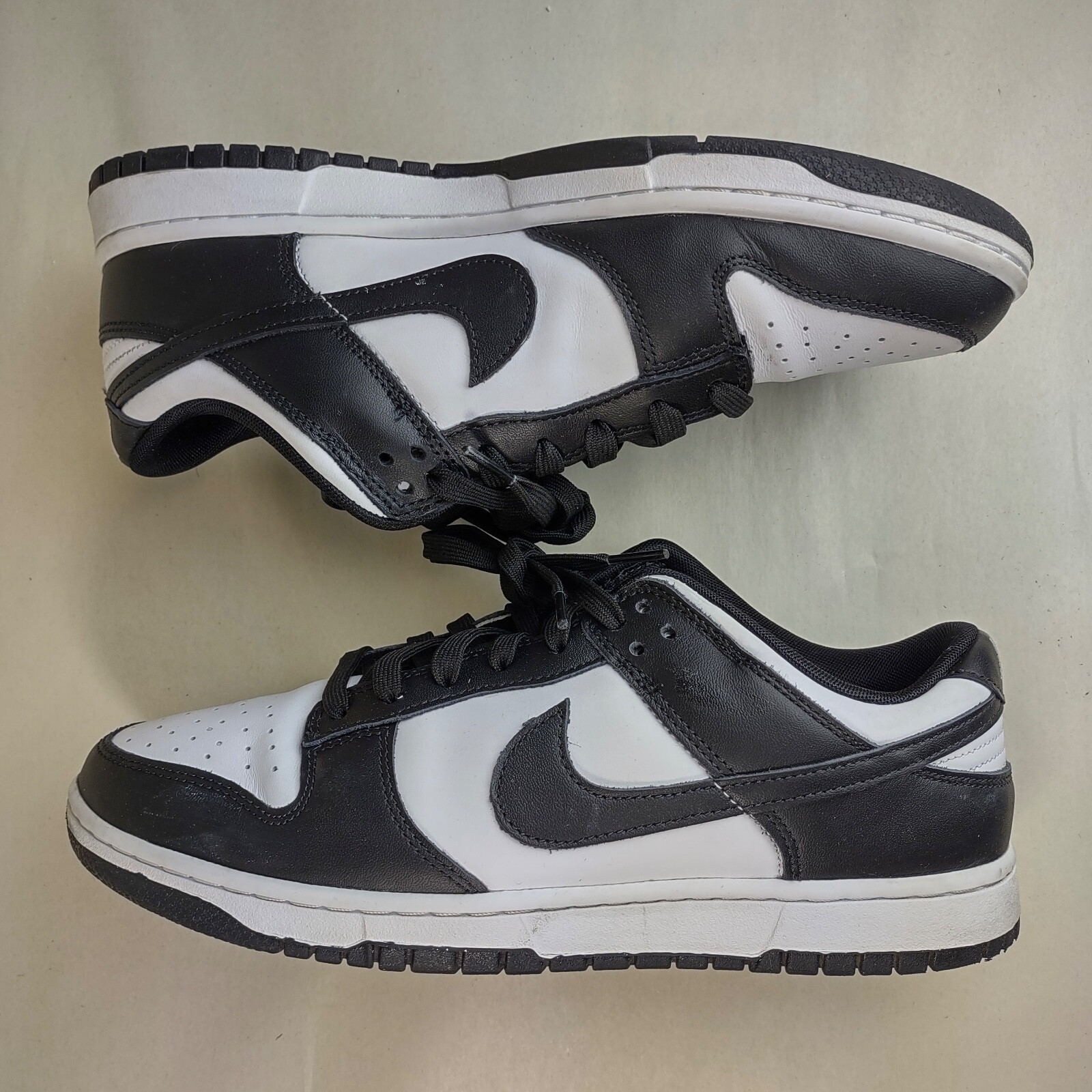 

Белые черные кроссовки Nike Dunk Low Panda DD1391-100 мужские 11, Белый, Nike Dunk Low