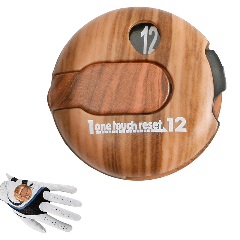 1Pcs * Golf        Counter Golf Score Counter With Wood Grain Design Mini Golf