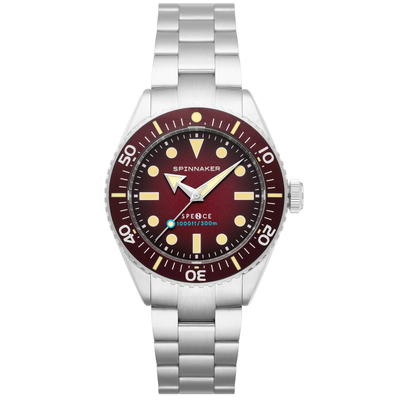 Pre-owned Spinnaker Spence 300 Meters Automatic Red Watch - Brand