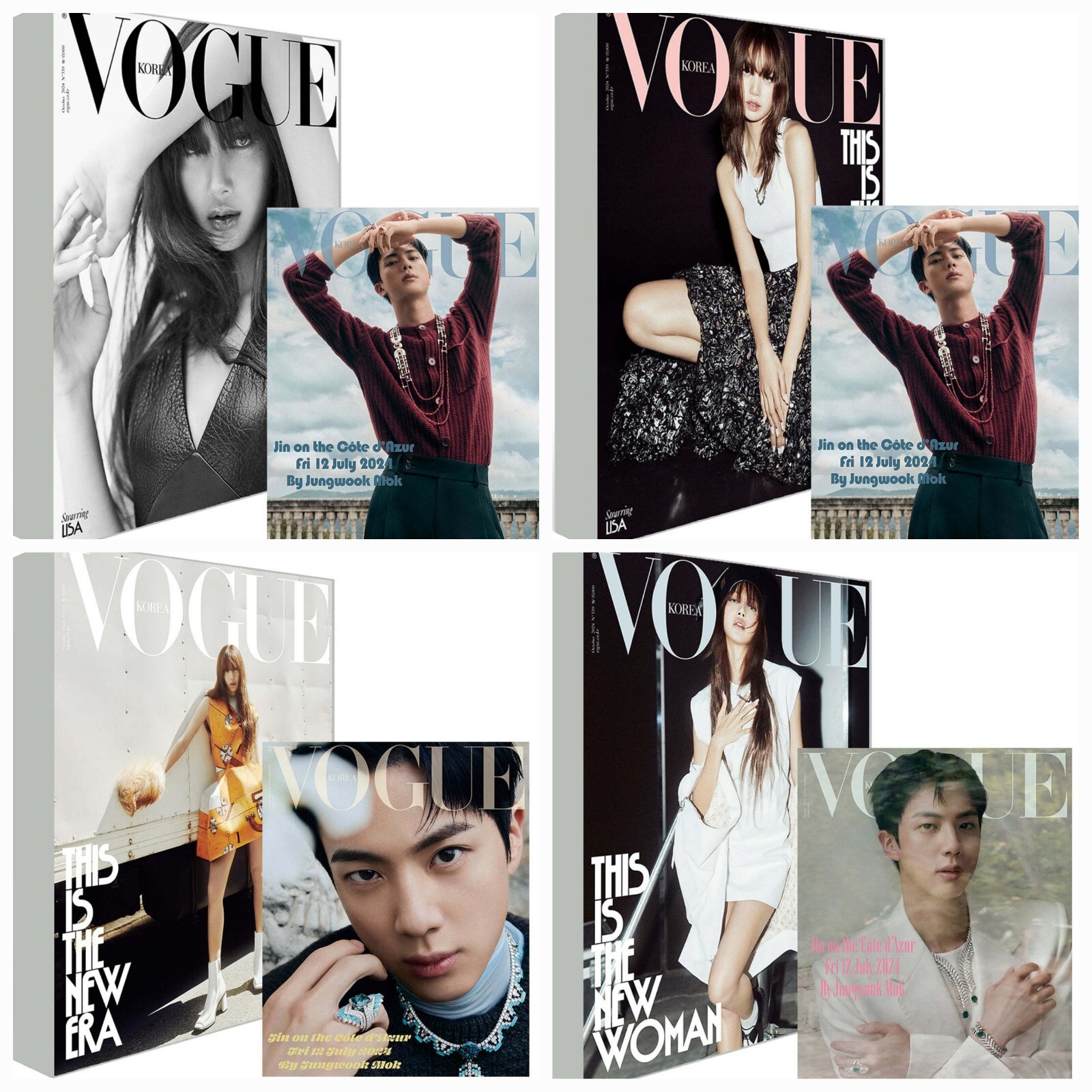 Blackpink LISA BTS JIN VOGUE Korea 2024 10 OCTOBER Magazine