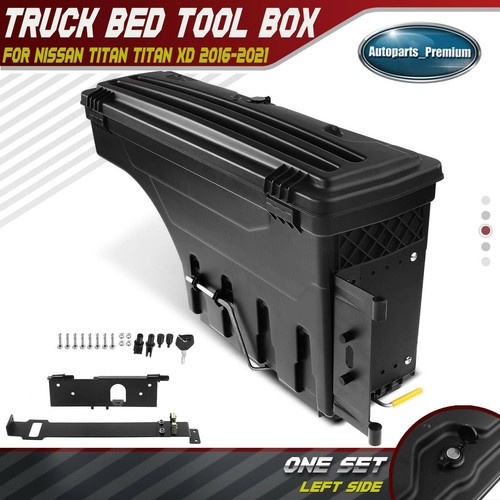 1x Driver Side Truck Bed Storage Box ToolBox for Nissan Titan Titan XD