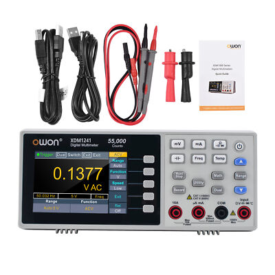 Owon XDM1241 Digital Multimeter 55,000 Counts High Accuracy True RMS Meter V8W7