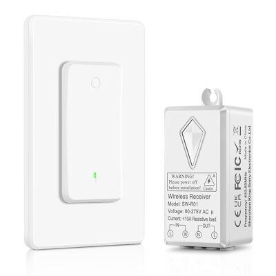 Wireless Wall Light Switch Transmitter Receiver for Lamp Fan Remote Control DIY