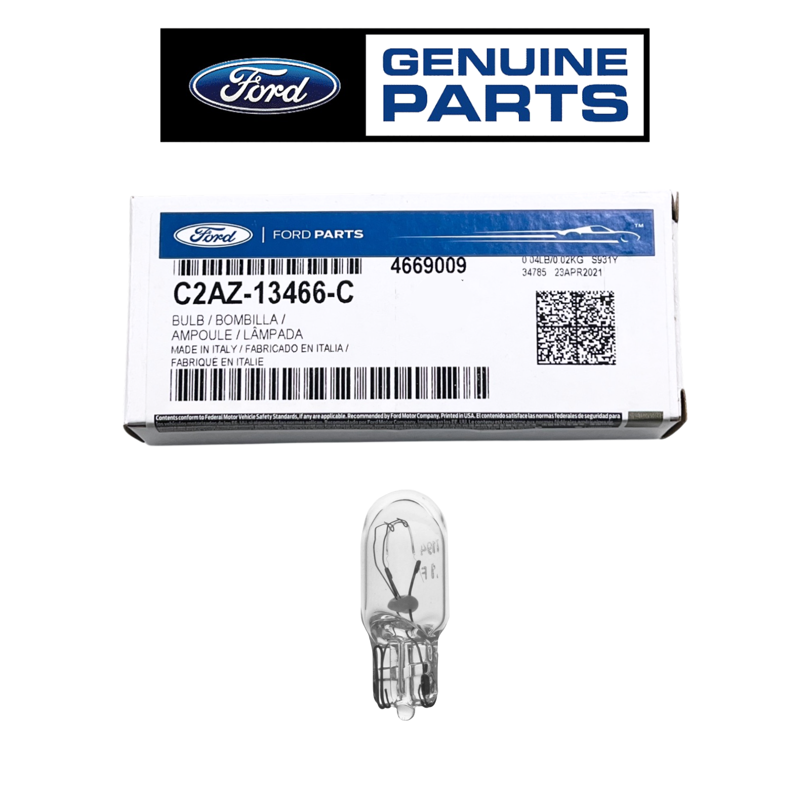 C2AZ13466C FORD OEM light bulb Mini License Plate Miniature C2AZ13466C FORD OEM light bulb Mini License Plate Miniature
