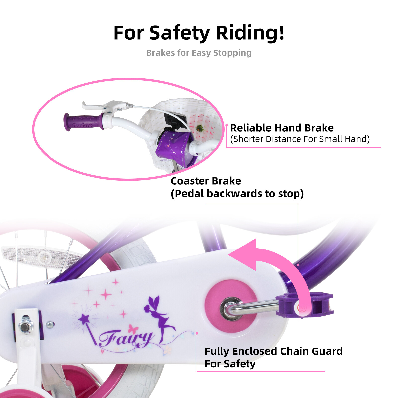 JOYSTAR 12-18 Inch Kids Bike Age 2-8 Years Old Stabilizer basket Toddlers Bike