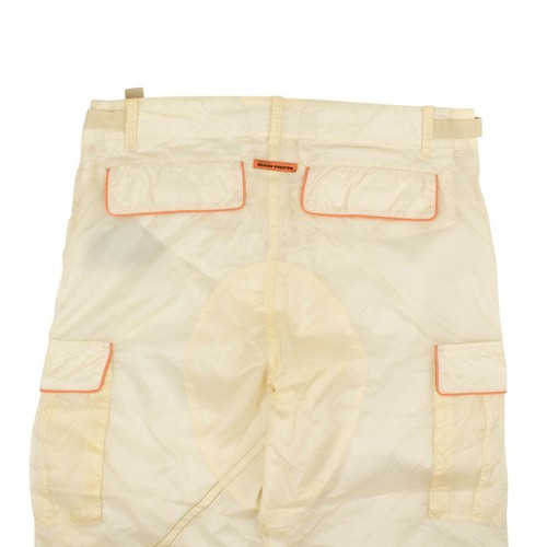 Pre-owned Heron Preston Beige Parachute Cargo Pants Size S $985