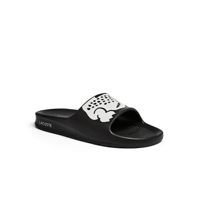 Мужские шлепанцы Lacoste Croco 2.0 Synthetic Black/White (7-41CMA0010 312)