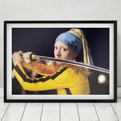 GOD WILL BE CUT - Pop Retro Collage, Mashup, Pop Art Wall Decoration printed