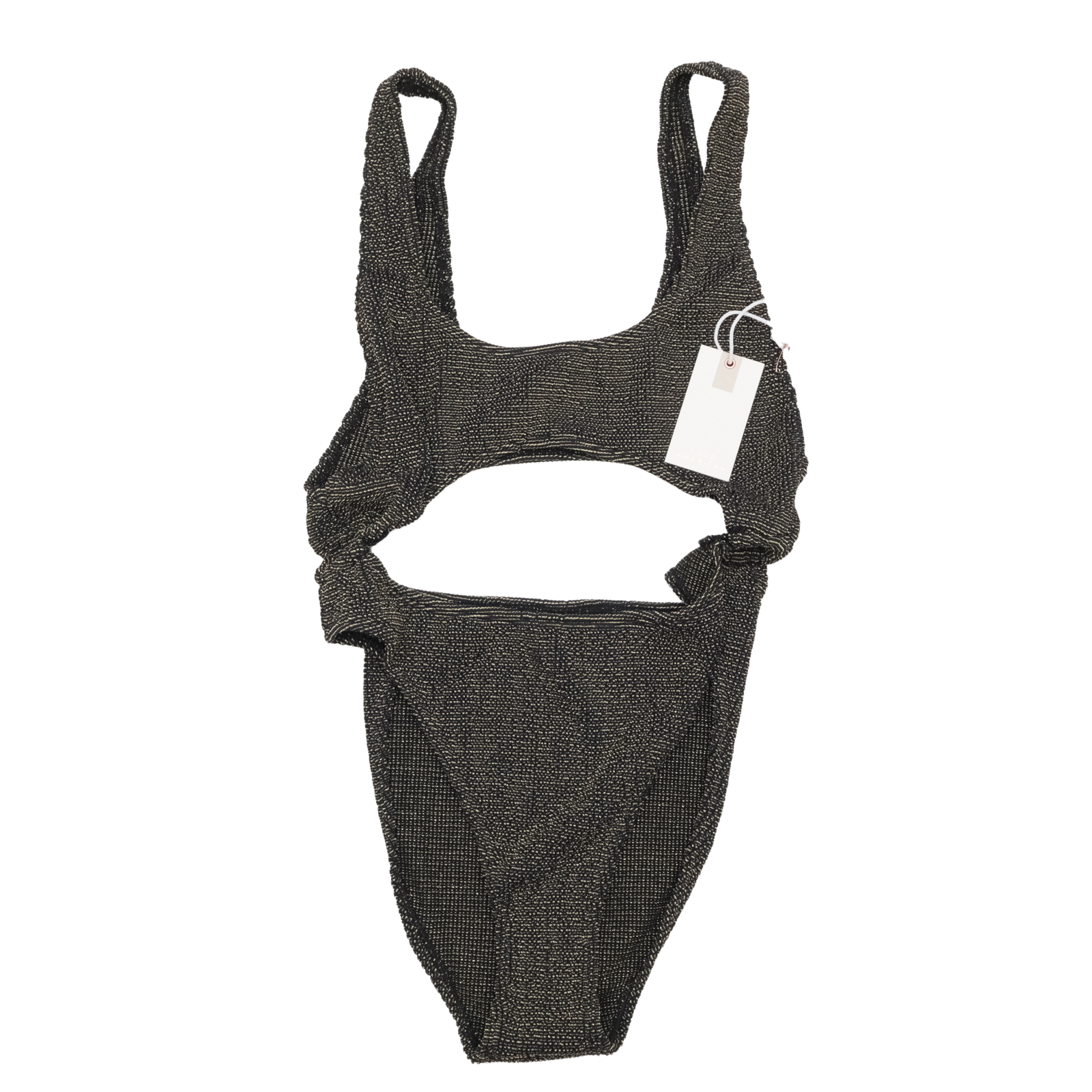 Good American ALWAYS FITS MONOKINI GSW0504 BLACK/GOLD  Size 3/4 (L/XL)