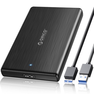 USB 30 to SATA III 25 External Hard Drive Enclosure for 25 Inch 7mm95mm