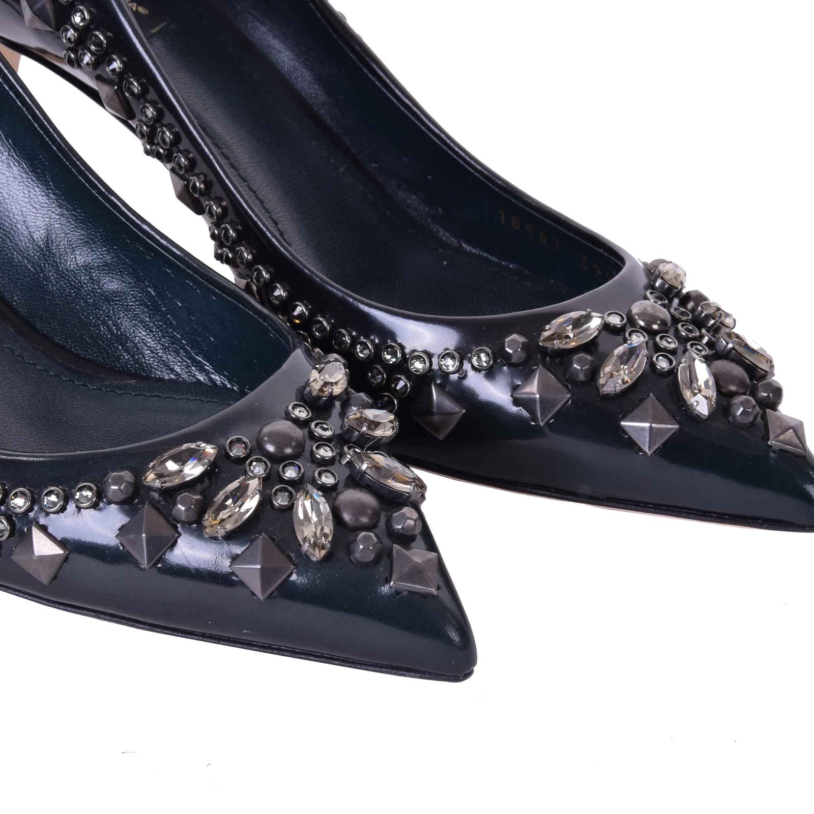 DOLCE &amp; GABBANA Pumps Heels Shoes BELLUCCI Crystals and