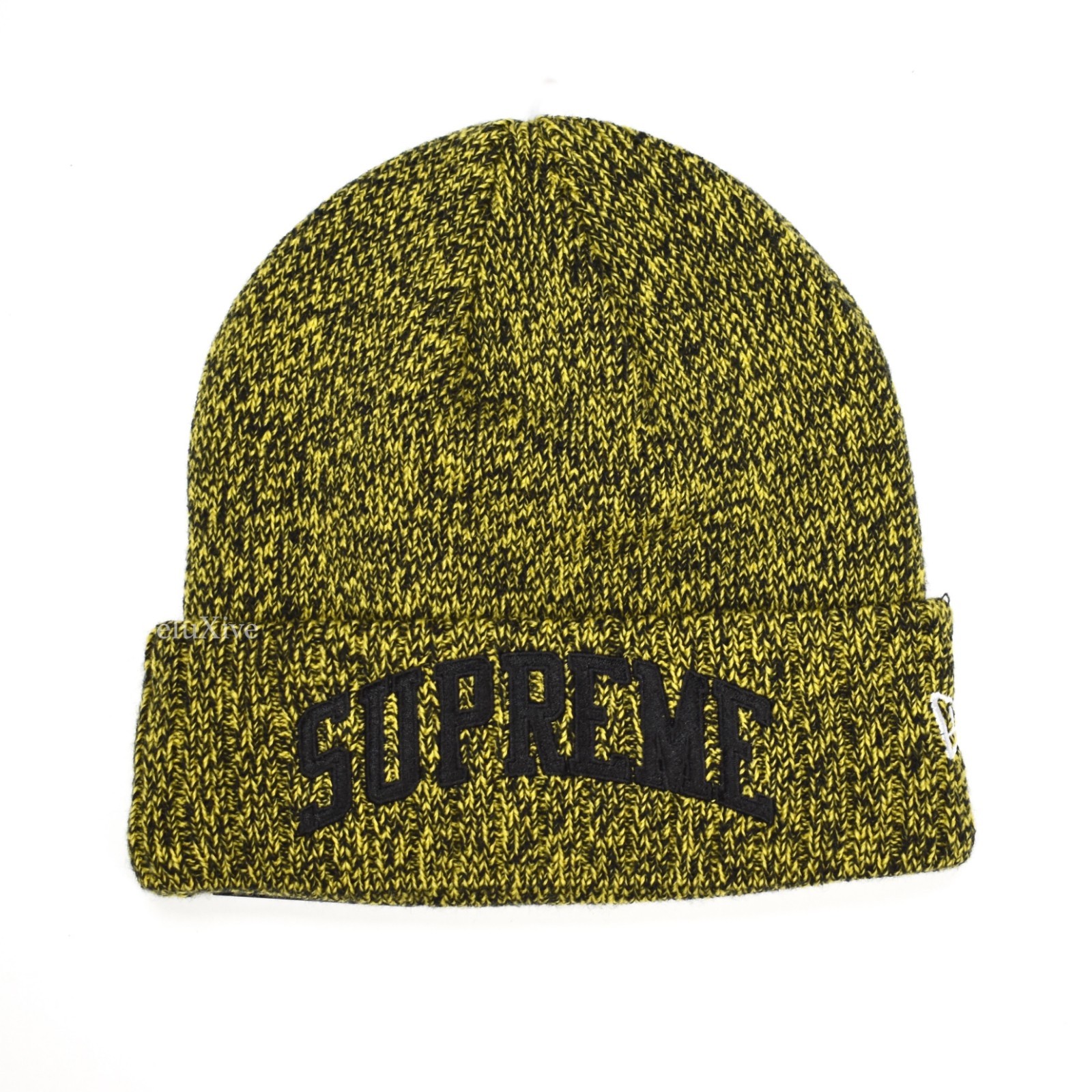 Supreme シュプリーム Crest Beanie クレストビーニー 黄色 Supreme New Era Sロゴ ビーニー ニット帽 イエロー (Supreme