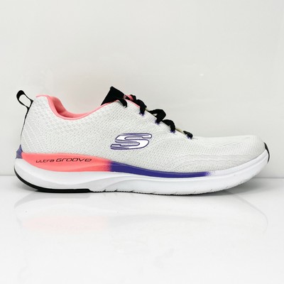 

Skechers Womens Ultra Groove 149022 Белые кроссовки Кроссовки Размер 9, Белый, Ultra Groove