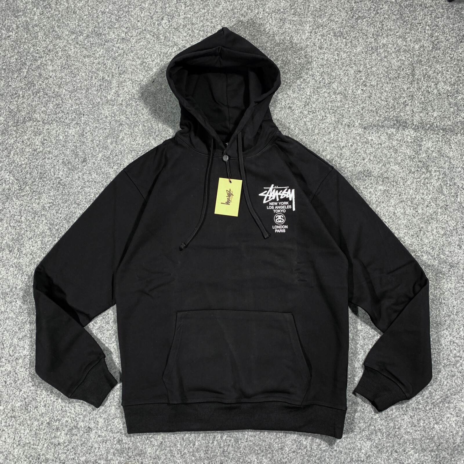 Stussy World Tour Hoodie BLACK - Medium Original | eBay Stussy World Tour Hoodie BLACK - Medium Original | eBay