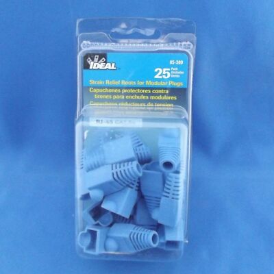 Ideal 85-380 RJ-45 Snagless Strain Relief Boots - 25/Pack