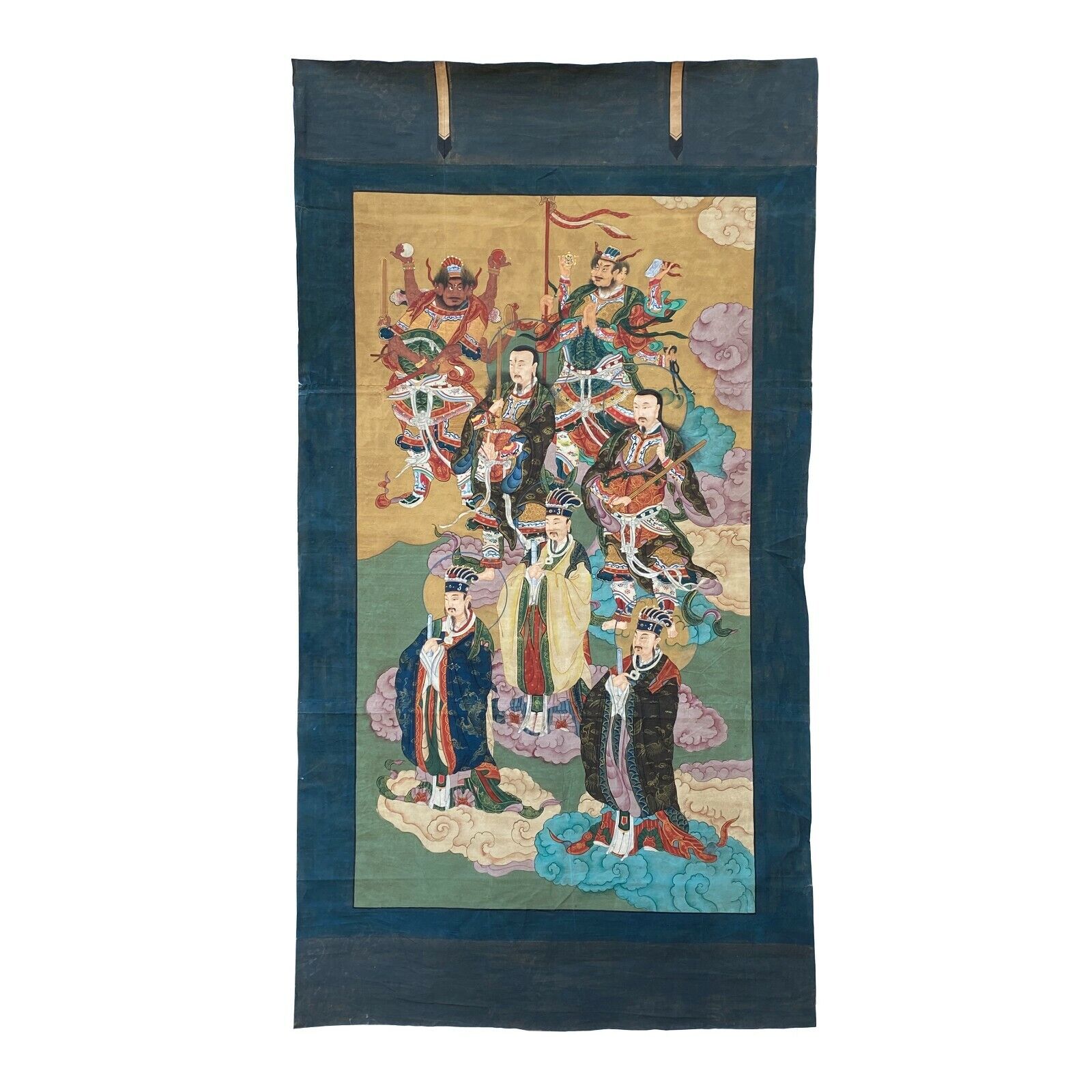 Large Chinese Canvas Art of The Three Great Emperor - Officials cs7164S Large Chinese Canvas Art of The Three Great Emperor - Officials cs7164S