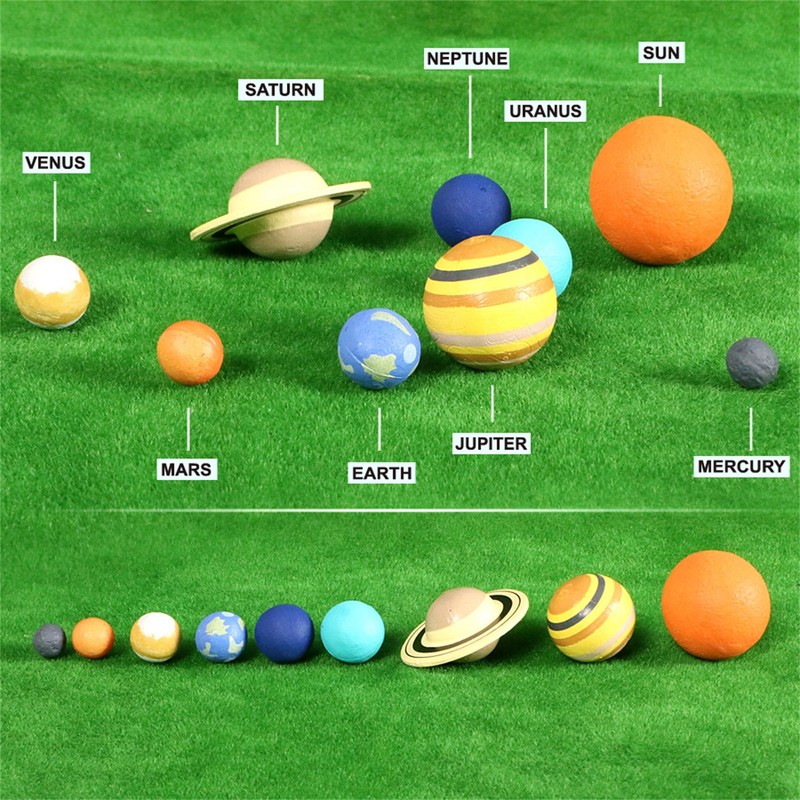 1 Set Solar System Planet Balls Toy Kids Astronomy Science M