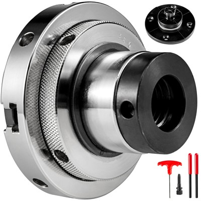 4-inch Self-centering Lathe Chuck Compact Functional Chuck 1inch x 8TPI Thread