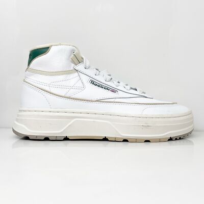 

Reebok Womens Club C Geo Mid GZ4936 Белая повседневная обувь Кроссовки Размер 10, Белый, Club C Geo Mid