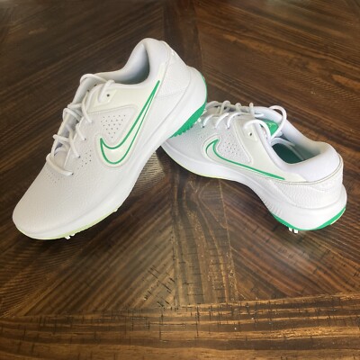 Nike Victory Pro 3 Golf Shoes White Green DV6800-103 Mens Size 9.5 NWOB