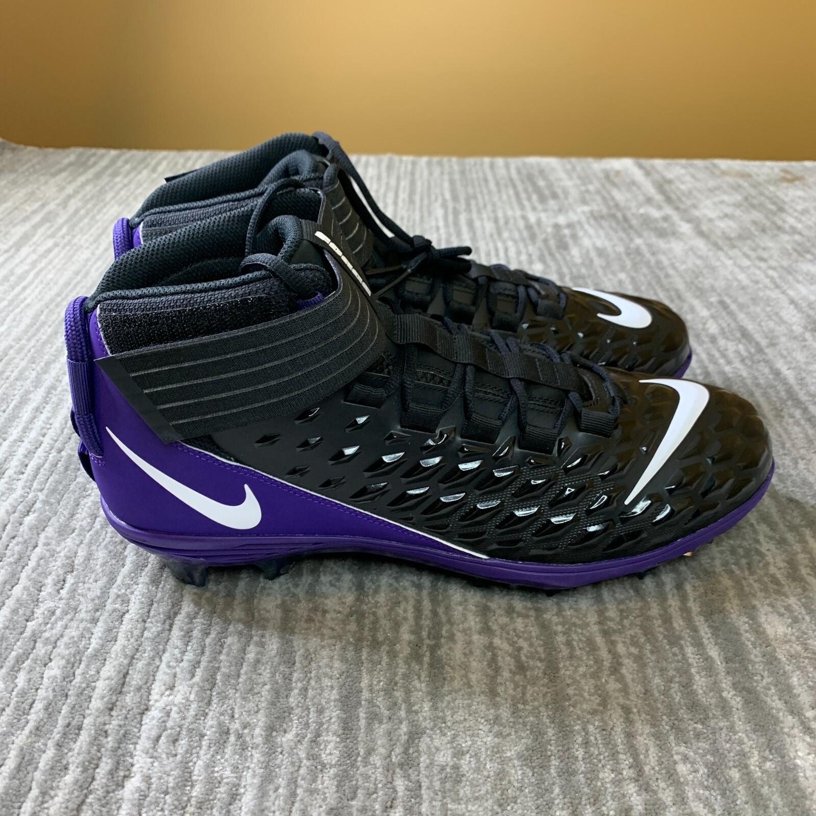 Nike PE Force Savage Pro 2 Men's 14 Football Cleats Black